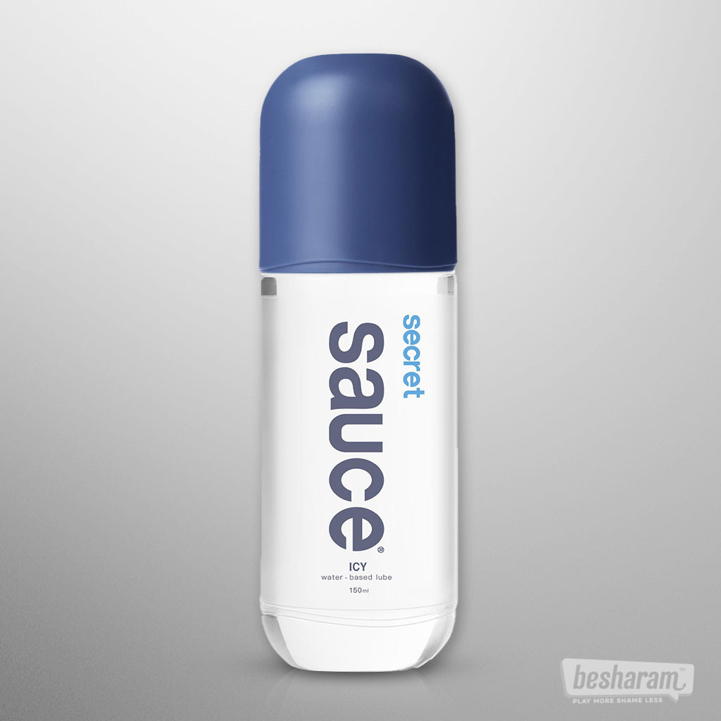 Secret Sauce icy lubricant bottle product image on clean background